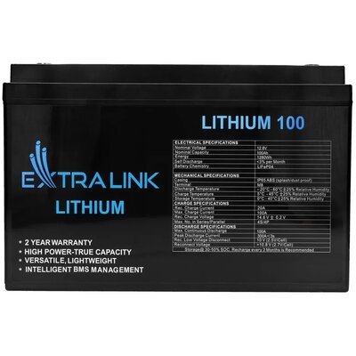 Akumulator EXTRALINK EX.30455 100Ah 12.8V | Bezpłatny transport