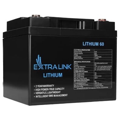 Extralink AKUMULATOR LIFEPO4 12.8V 60AH
