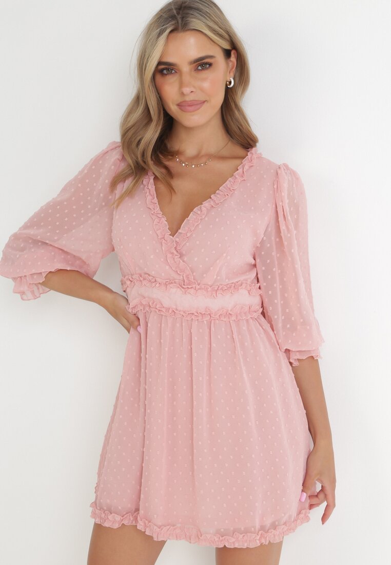 Różowa Sukienka Taphionis