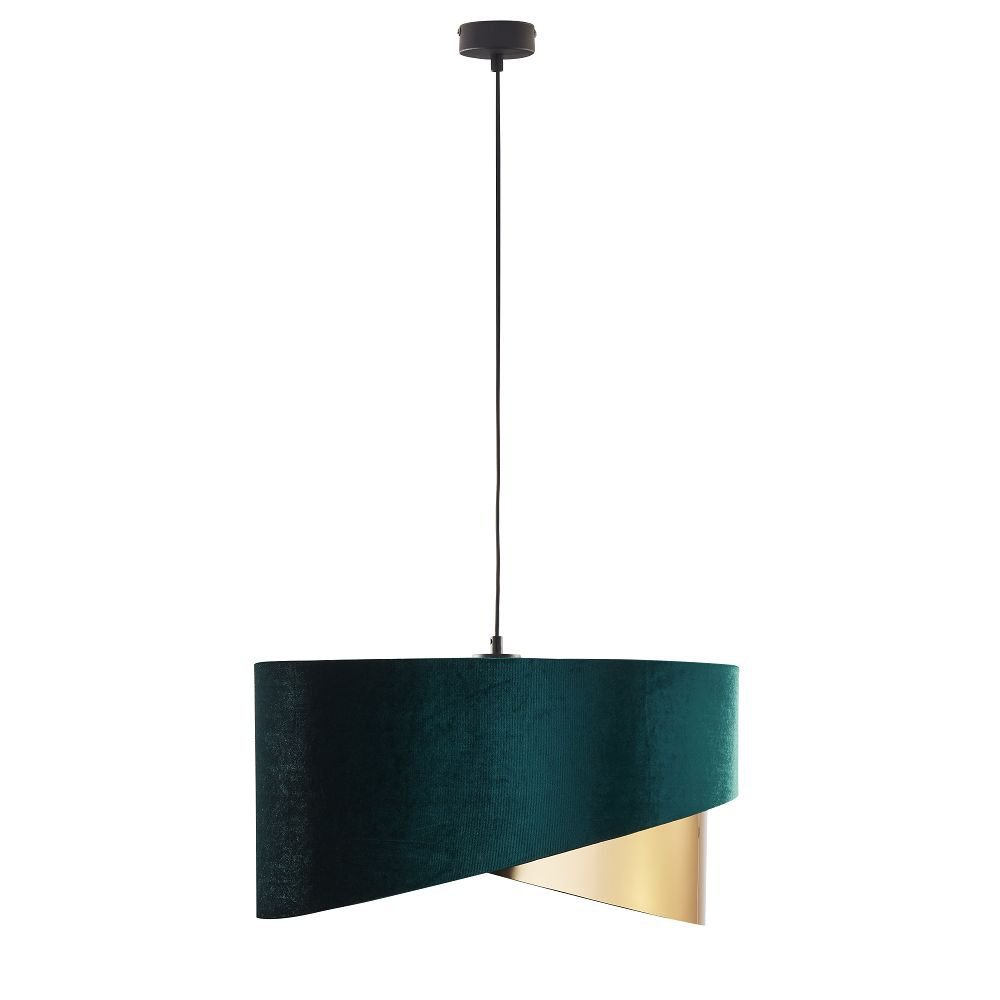 Lampa wisząca Tercio zielono-złota 3 x E27 TK Lighting