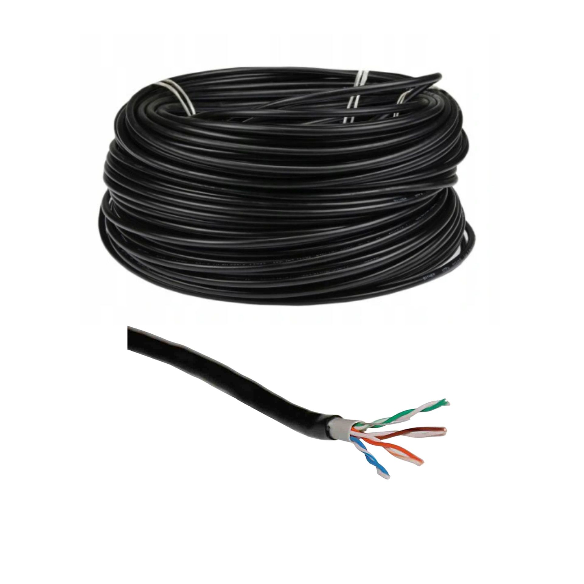 Zewnętrzny ziemny przewód Ethernet 8 żyłowy do kamer monitoringu IP oraz do Wideodomofonów