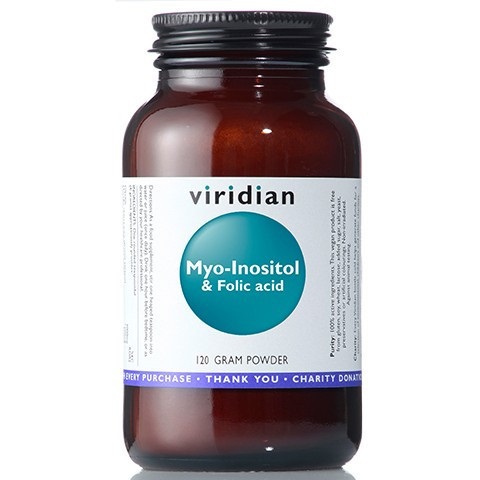 Viridian Myo-inozytol z kwasem foliowym Suplement diety (120g) 5060003592105