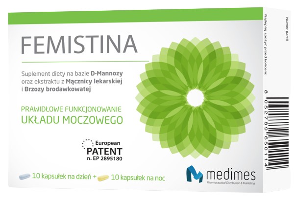 Medimes Sp. z o.o. Medimes Sp z o.o Femistina układ moczowy 20 kapsułek