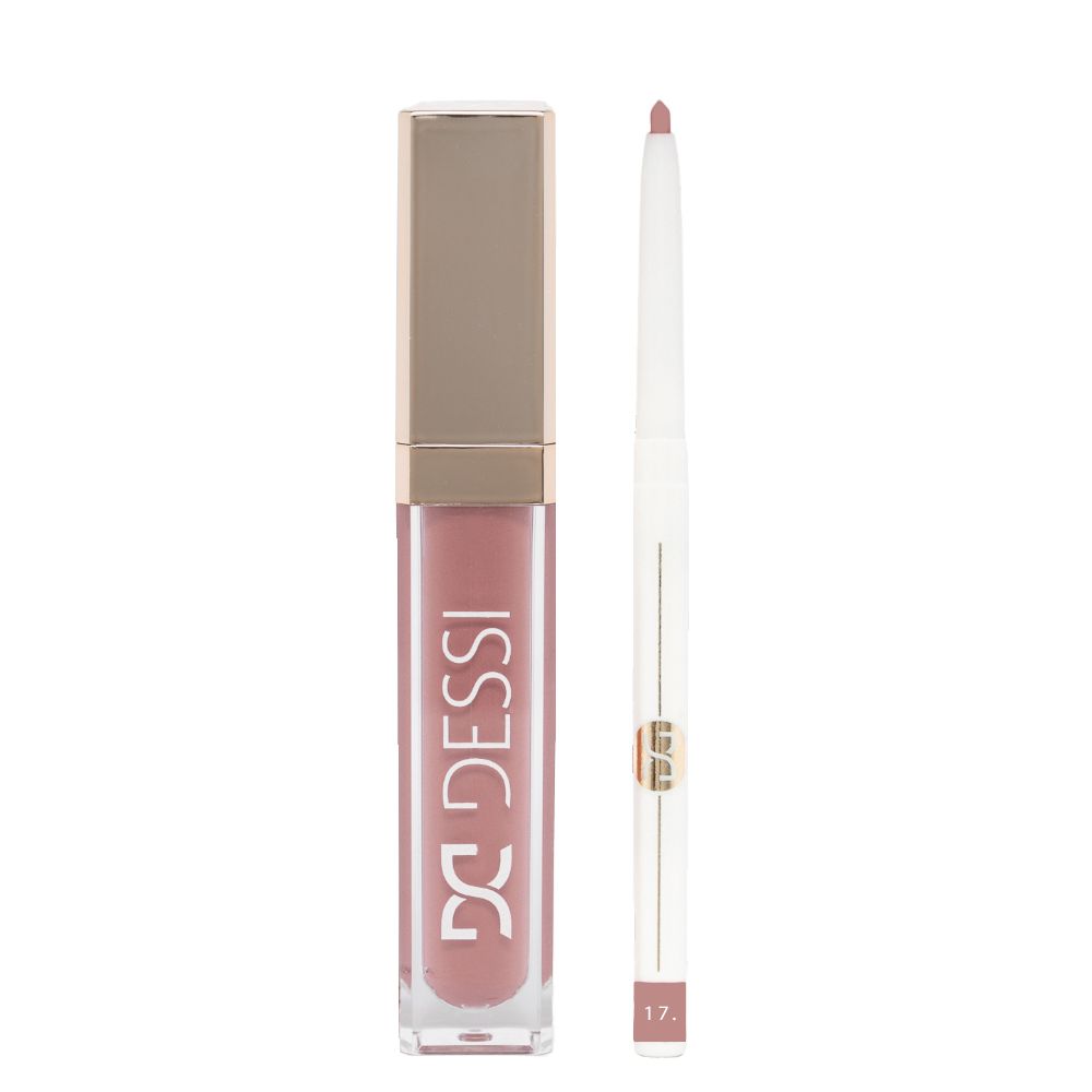 Dessi Zestaw do ust (Pomadka 12 I Do! 5,5ml + Konturówka 17 0,25g)