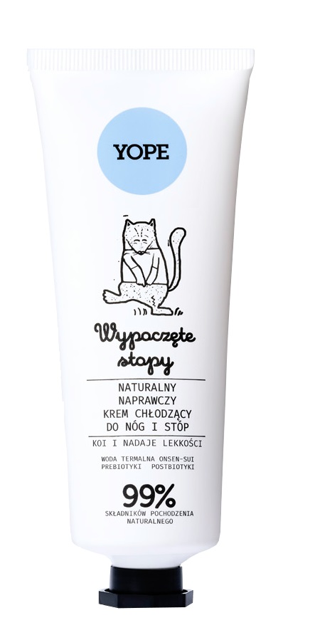 Yope Foot Naturalny naprawczy Krem chłodzący do nóg i stóp 75 ml