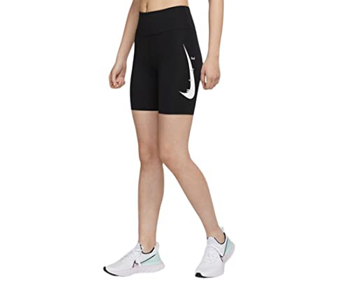 Nike Damskie spodnie Swoosh Run czarny/odblaskowy srebrny XL