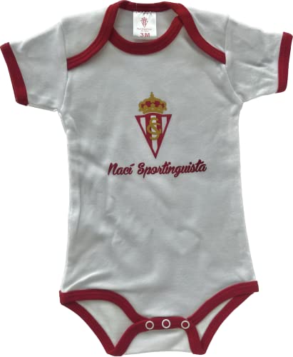 Real Sporting De Gijón | Body Biały Sportingista | Bebe | Rozmiar 9