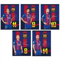 Zeszyt A5 FC Barcelona kratka 16 kartek