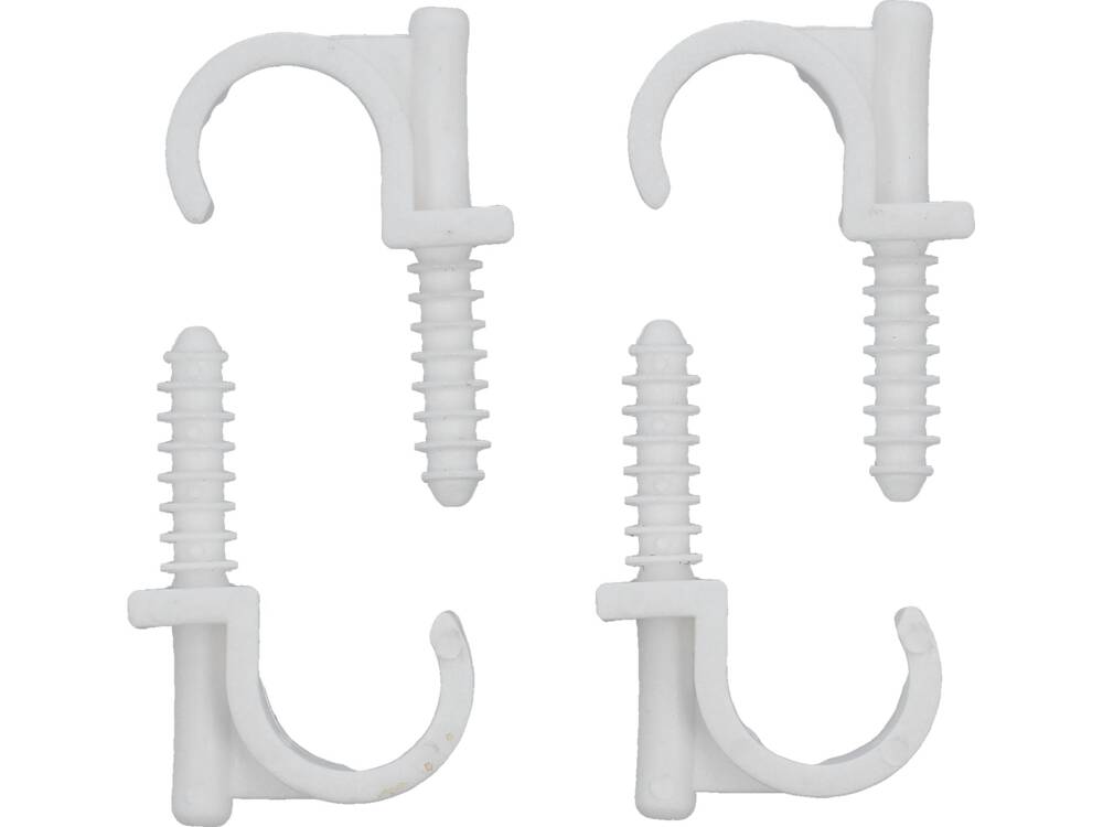 UCHWYTY MONTAŻOWE, INSTALATORSKIE Z KOŁKIEM SZYBKIEGO MONTAŻU DO RUR 22MM 4SZT.