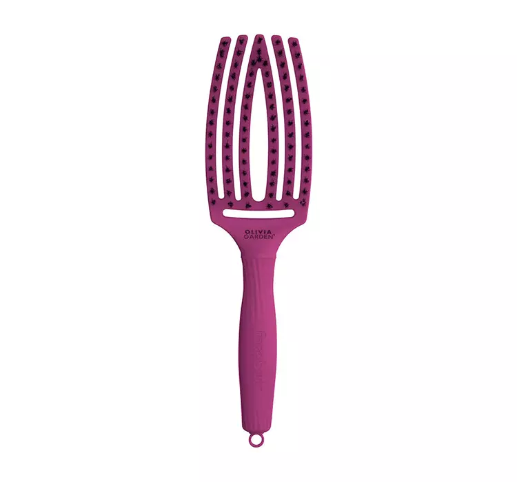 Olivia Garden Fingerbrush Szczotka z Włosiem Dzika Bright Pink