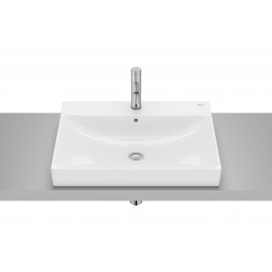 ROCA A32768N000 ONA Umywalka blatowa 60x45 cm z otworem na baterię Fineceramic
