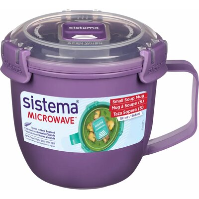 Sistema System to go Mug, z pokrywką 0,58 LT, Polypropylene, sortowane, 10 x 10 x 11 cm 21142