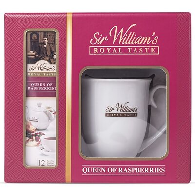 Zestaw porcelanowy do zaparzania Sir William`s Royal Taste Queen of Raspberries 48g