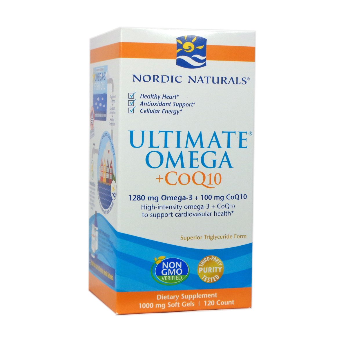 Nordic Naturals Ultimate Omega + Coq10 1280mg - 120 Softgels