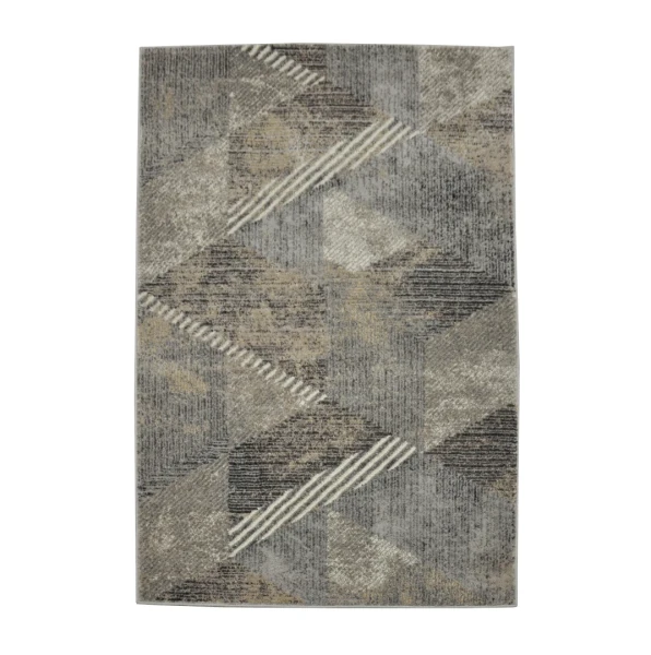 NOWOCZESNY DYWAN OLYMPOS 3910B SZARY/BEŻ