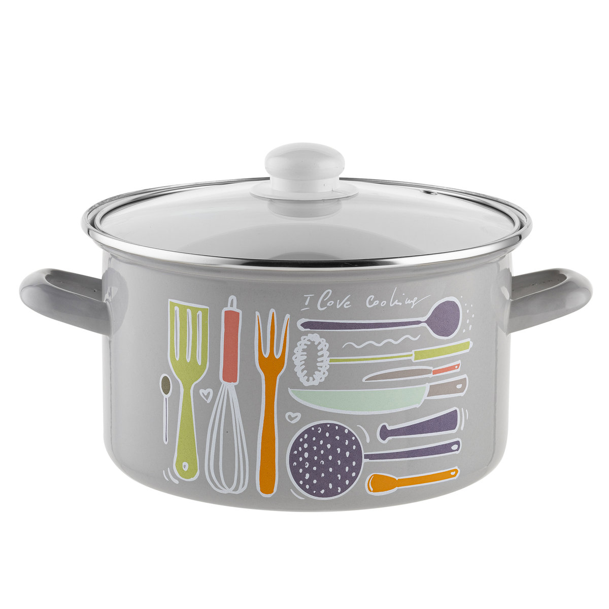 Garnek emaliowany Emalia Polska Pleszew Staffio 22 cm 4,7 l