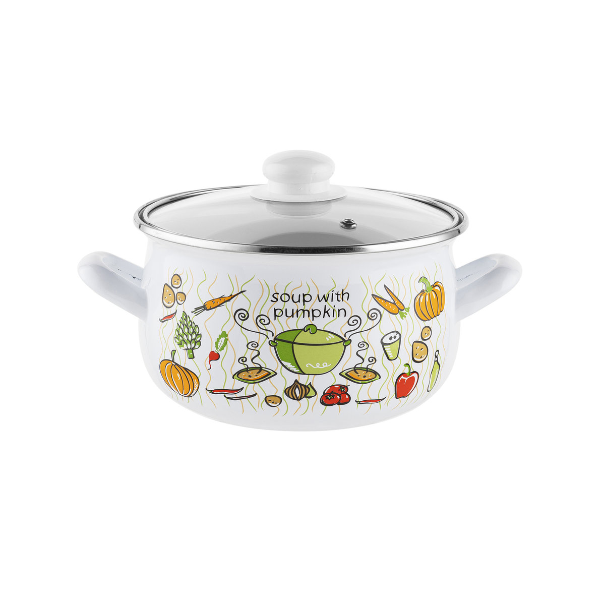 Garnek emaliowany Emalia Polska Pleszew Lumino 18 cm 3 l
