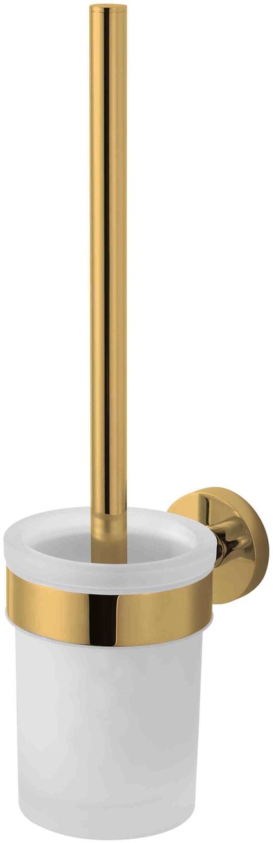 Szczotka toaletowa do WC wisząca szklana złota STELLA Classic 07.431-G
