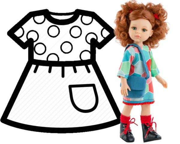 PAOLA REINA Ubranko dla lalek 32 cm 54492