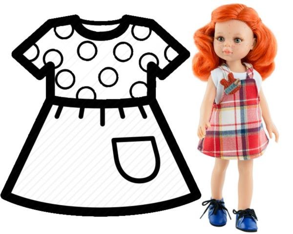 PAOLA REINA Ubranko dla lalek 32 cm 54528