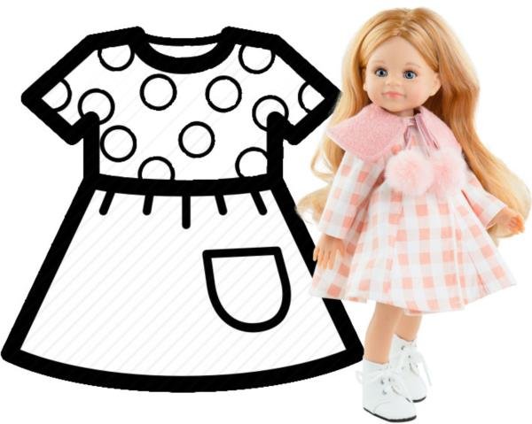PAOLA REINA Ubranko dla lalek 32 cm 54490