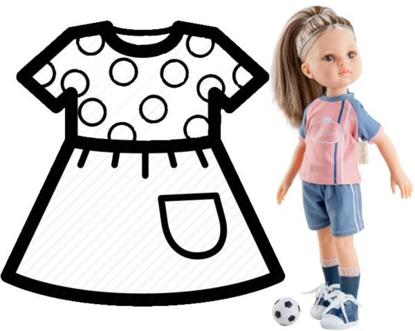 PAOLA REINA Ubranko dla lalek 32 cm 54663