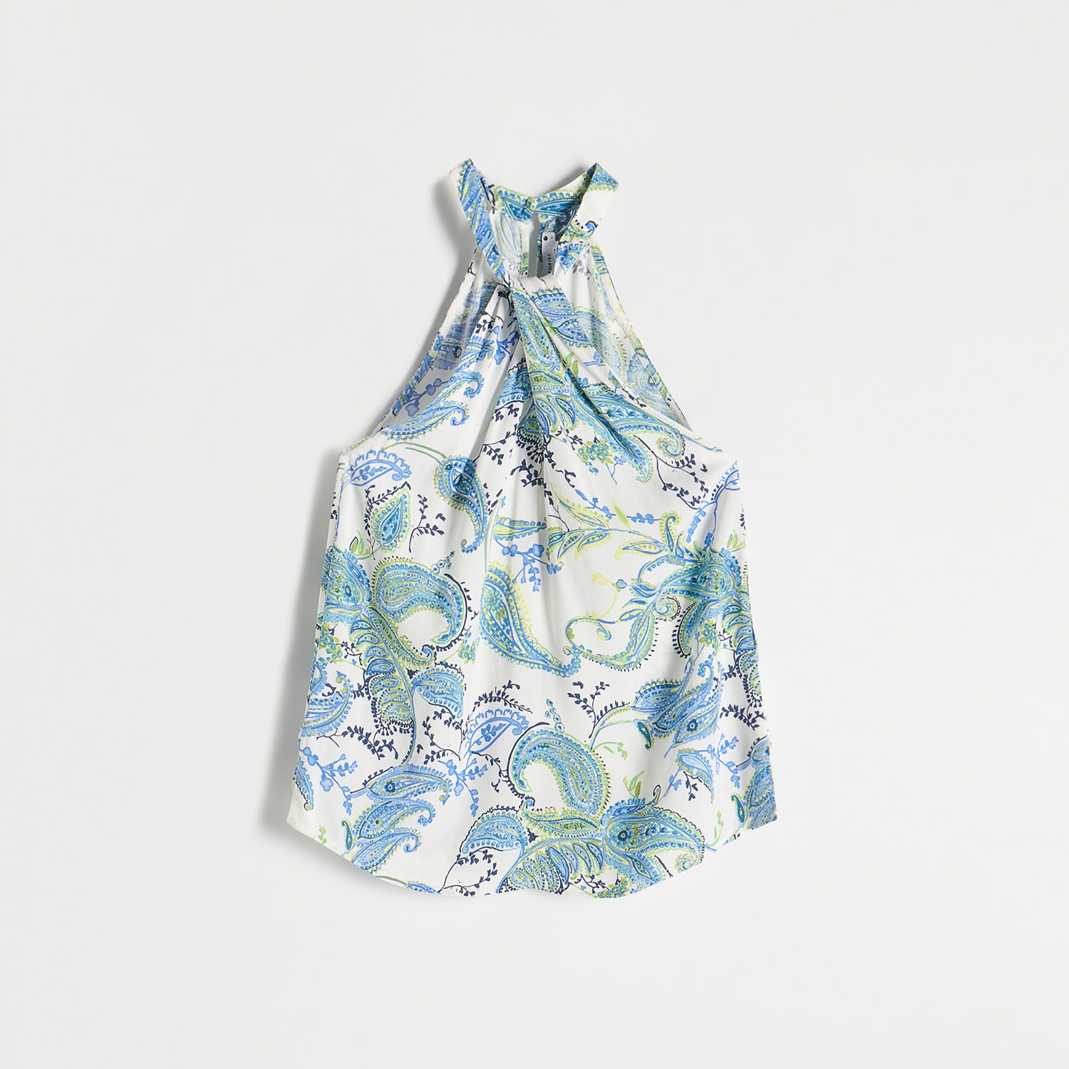 Reserved - Bluzka z wiskozy - Niebieski