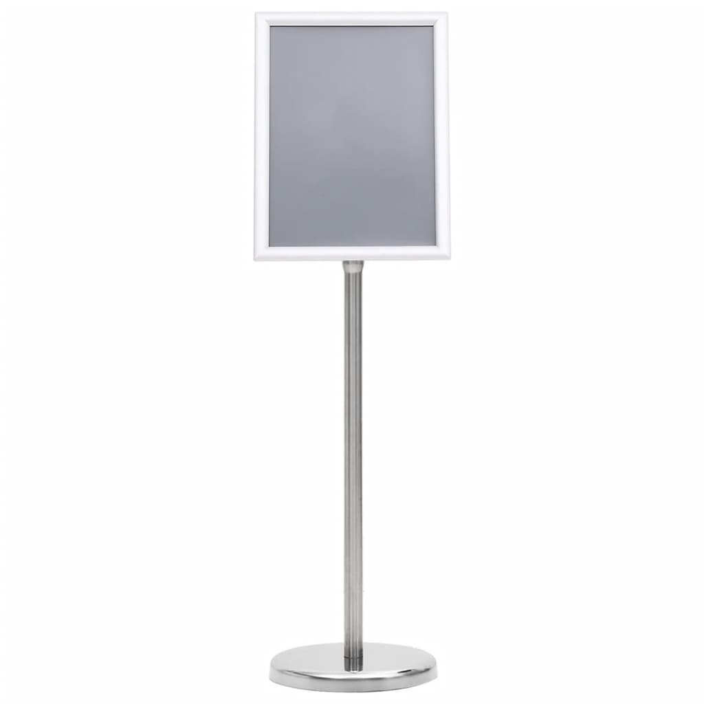 Stojak na plakat A4, srebrny, stop aluminium