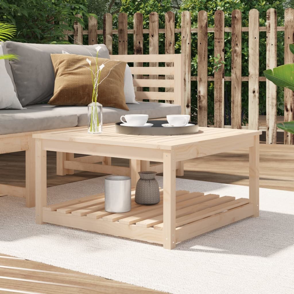 Stolik ogrodowy, 82,5x82,5x45 cm, lite drewno sosnowe Lumarko!