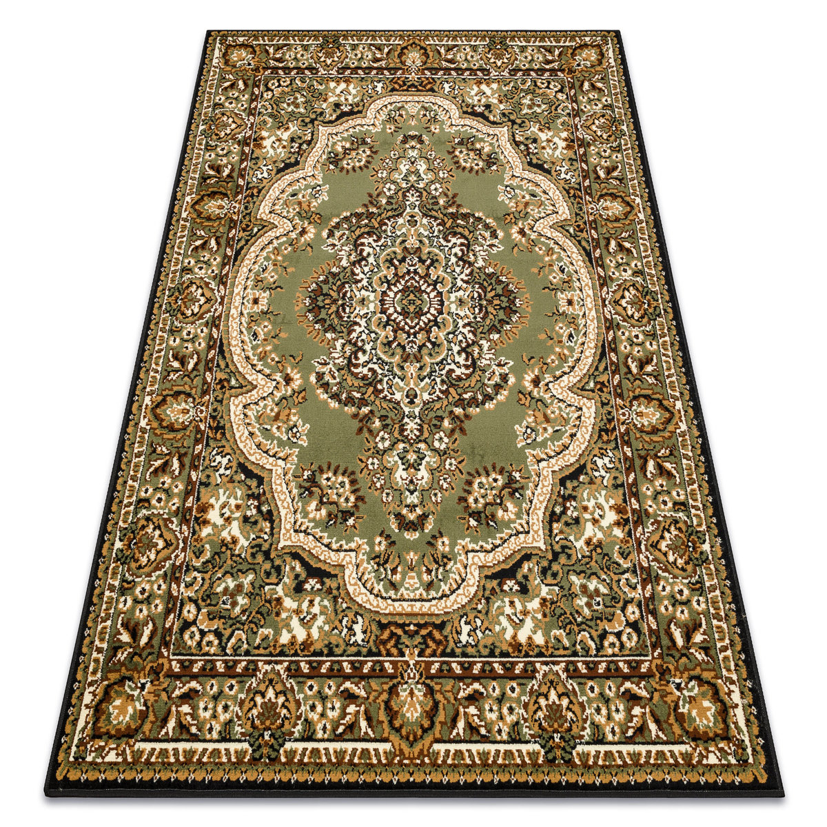 Dywan BCF Morad WIOSNA Ornament, klasyczny - oliwka zielony, 300x400 cm
