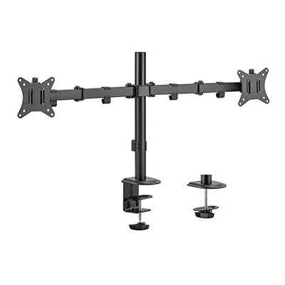 Uchwyt do monitora GEMBIRD MA-D2-01 17-32 cali Czarny