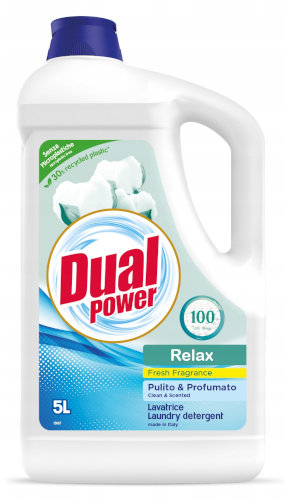 DUAL POWER Relax płyn do prania tkanin 5l
