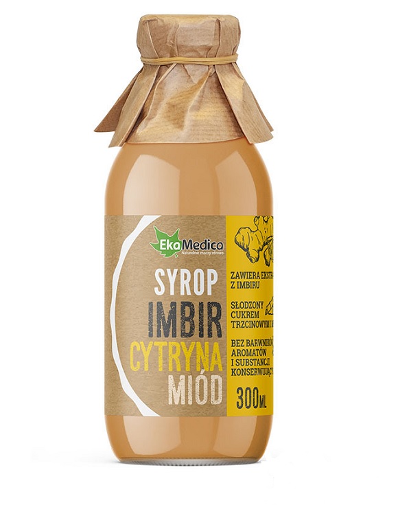 EkaMedica JaRo-Pol EkaMedica syrop imbir z cytryną i miodem 300 ml 3756361