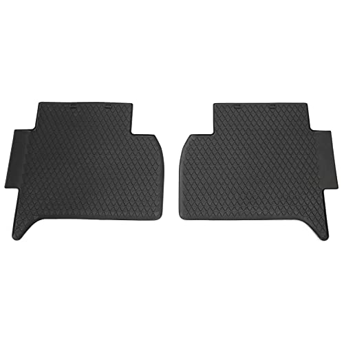 Volkswagen 2H006151282V dywaniki podłogowe premium na każdą pogodę, 2 x dywaniki gumowe z tyłu, czarne