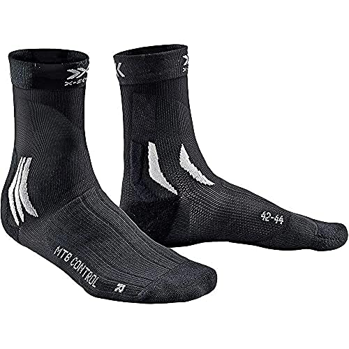 X-Socks Unisex Mountain Bike Control Socks skarpety czarny Opal Black/Arctic White 45-47