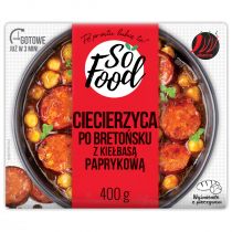 So Food Ciecierzyca po bretońsku z kiełbasą paprykową 400 g