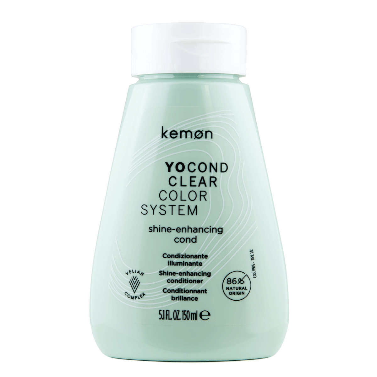 Kemon Yo Cond, odżywka do włosów bez pigmentu, Clear, opakowanie zastępcze, 150ml