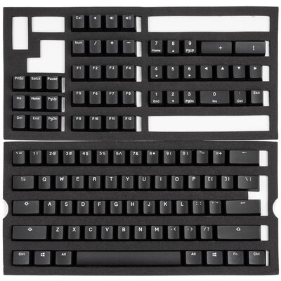 Ducky Phantom Black PBT Double-Shot Keycap Set US Layout - 108 keys