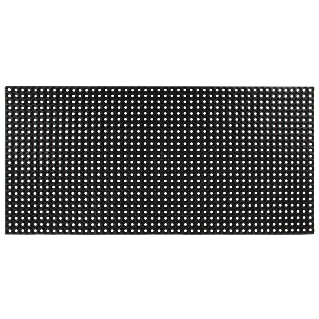 vidaXL Mata gumowa, wycieraczka, 16 mm, 100 x 150 cm