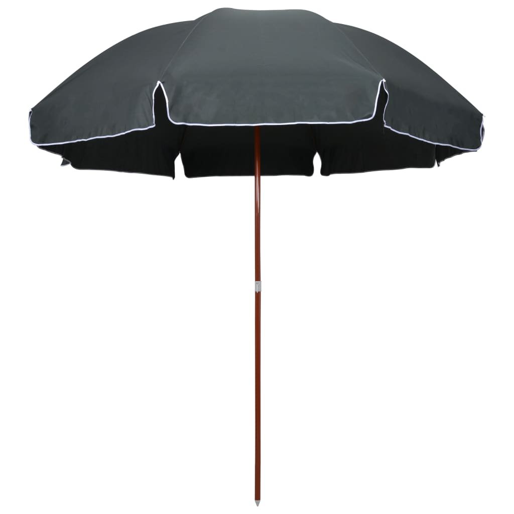 vidaXL Parasol na stalowym słupku, 300 cm, antracytowy vidaXL