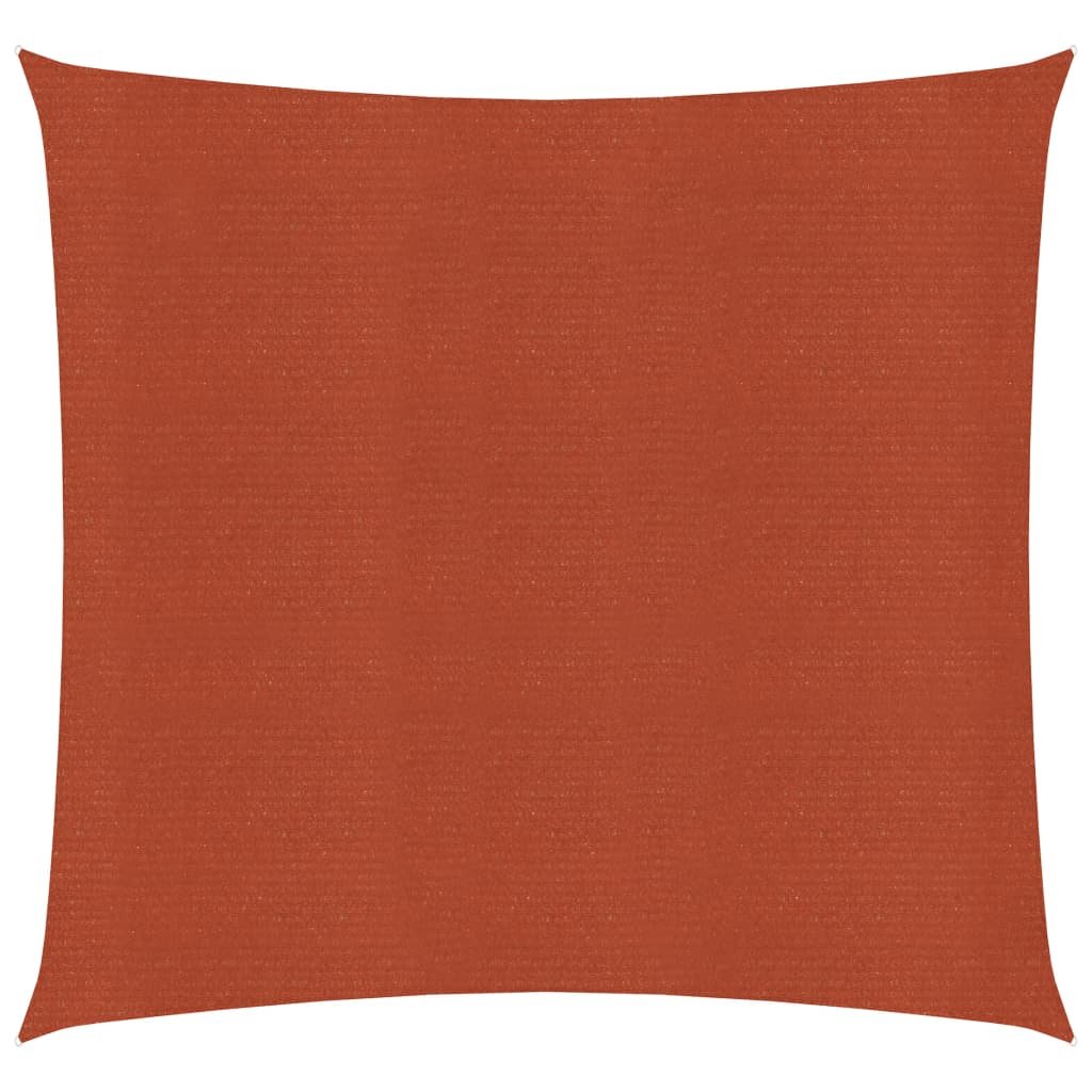 vidaXL Żagiel przeciwsłoneczny, 160 g/m, terakotowy, 6x6 m, HDPE vidaXL