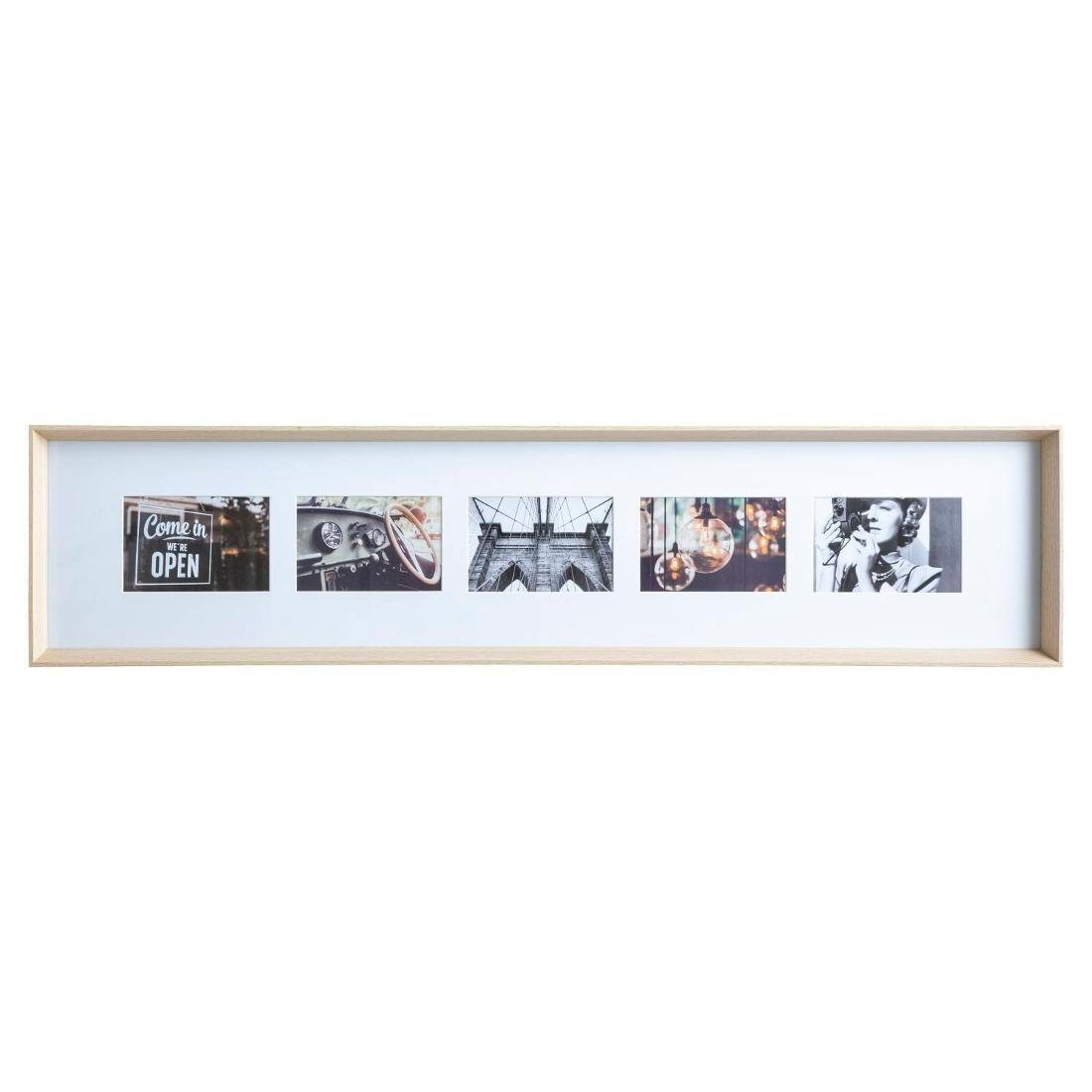 Ramka na 5 zdjęć AXEL, 22 x 97 cm, beżowa