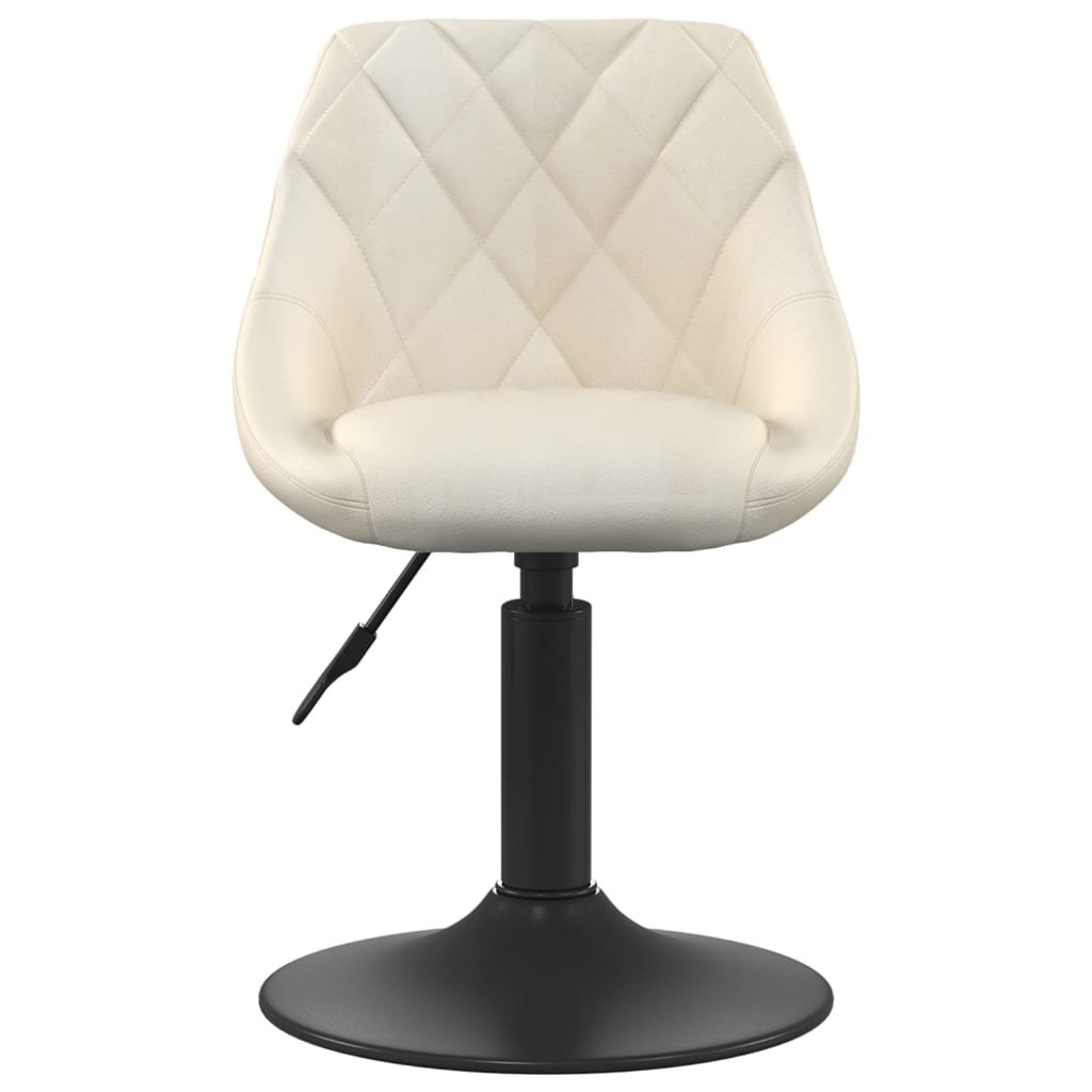vidaXL Lumarko Stołek barowy, kremowy, obity aksamitem 335315