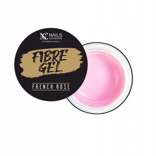 NC Nails, Żel budujący Fibre Gel French Rose, 15 g