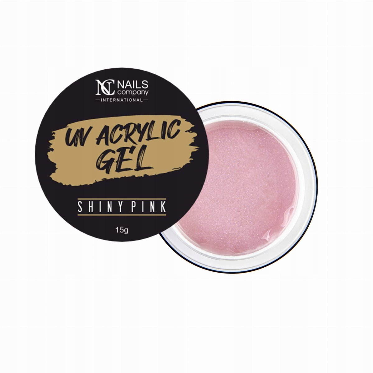 NC Nails, Akrylożel UV Acrylic Gel Shiny Pink, 15 g