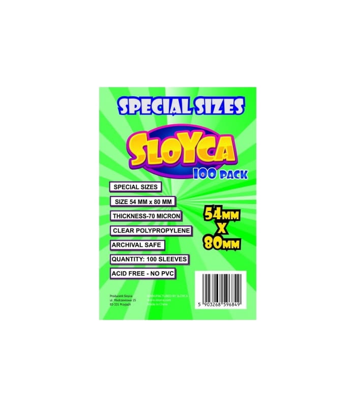 SLOYCA Koszulki Special sizes (54x80mm) 100 szt