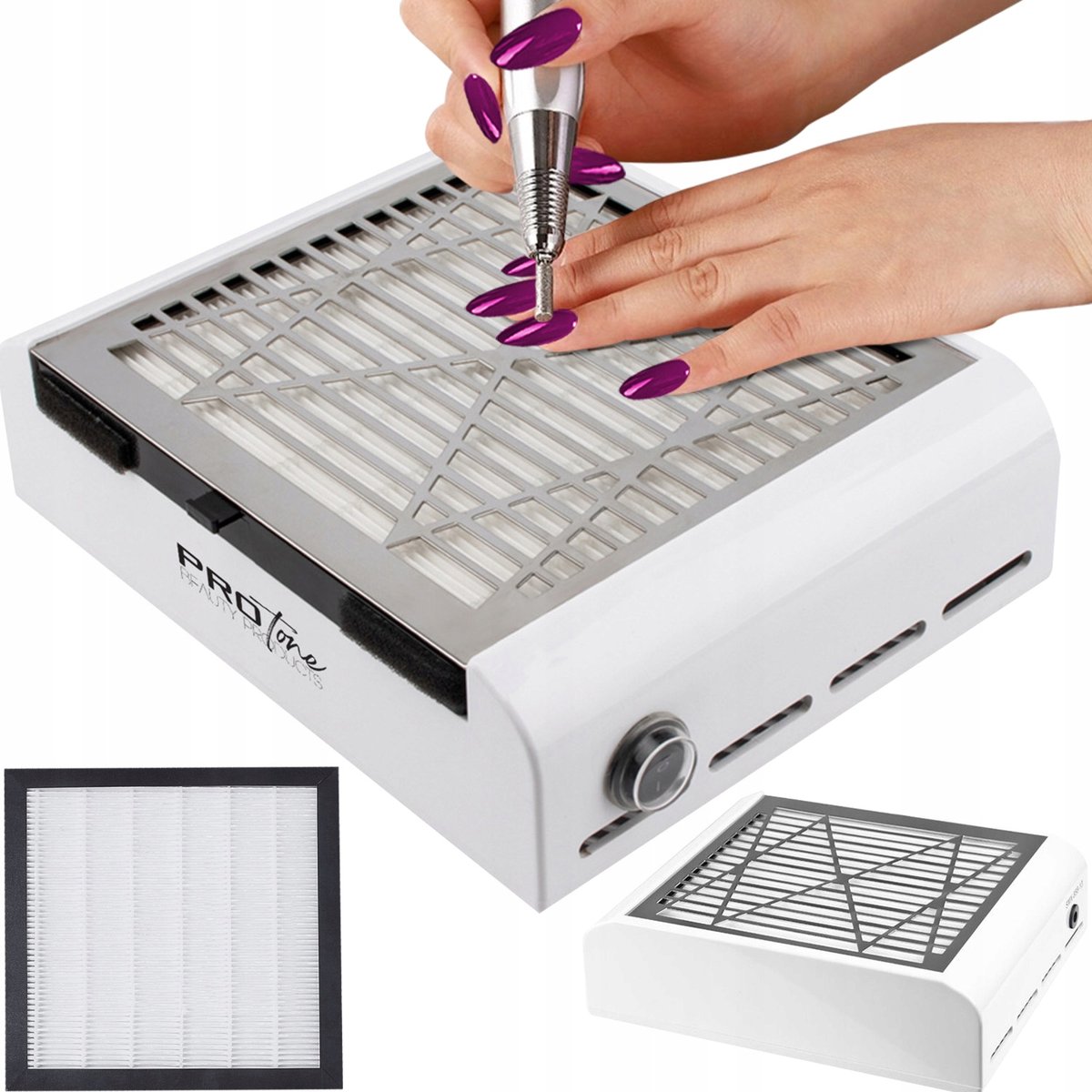 Bezworkowy Pochłaniacz Pyłu Kasetowy Z Filtrem 40w 858-9