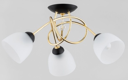 Modena Gold lampa sufitowa 3-punktowa złota/czarna 62298