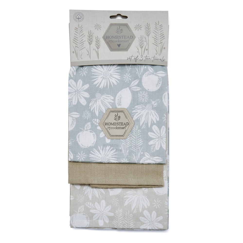 Bawełniane ścierki zestaw 3 szt. 45x65 cm Homestead – Cooksmart ®