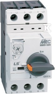 Wyłącznik silnikowy, 3-fazowy, typu MMS-32H o zakresie 1.6-2.5A
